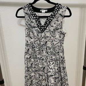B&W floral dress